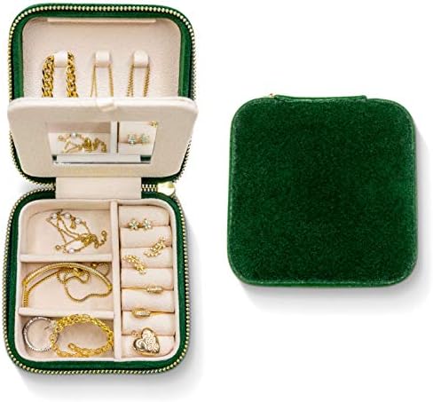 velvet travel jewelry box