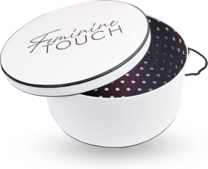 Feminine Touch Hat Boxes for Women Storage