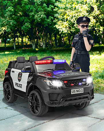 12V Police Ride on Car