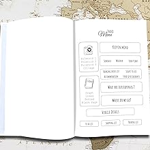 trip planner, road trip planner, vacation planner, travel checklist, gifts for travelers