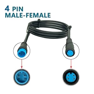 extension cable 4pin male-female