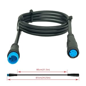 Extension cable 4Pin male-female size