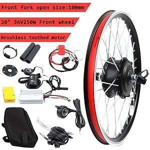 20'' E-bike Electric Bicycle Conversion Kit Front Wheel 36V 250W