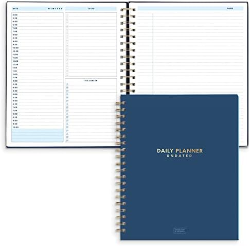 Daily Planner Undated Notebook